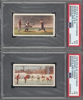 1929 W.A. & A.C. Churchman "Sports & Games in Many Lands" Complete Set (25) – Featuring Babe Ruth